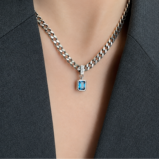 Collar de plata 925 - Océano