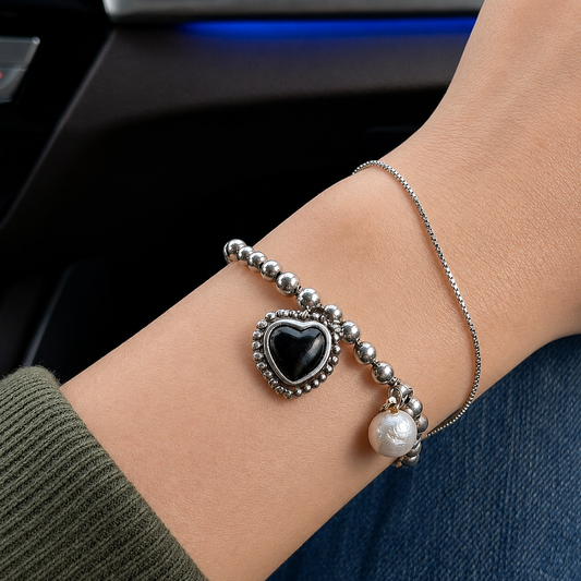 Pulsera de Plata 925 - Corazón fuerte