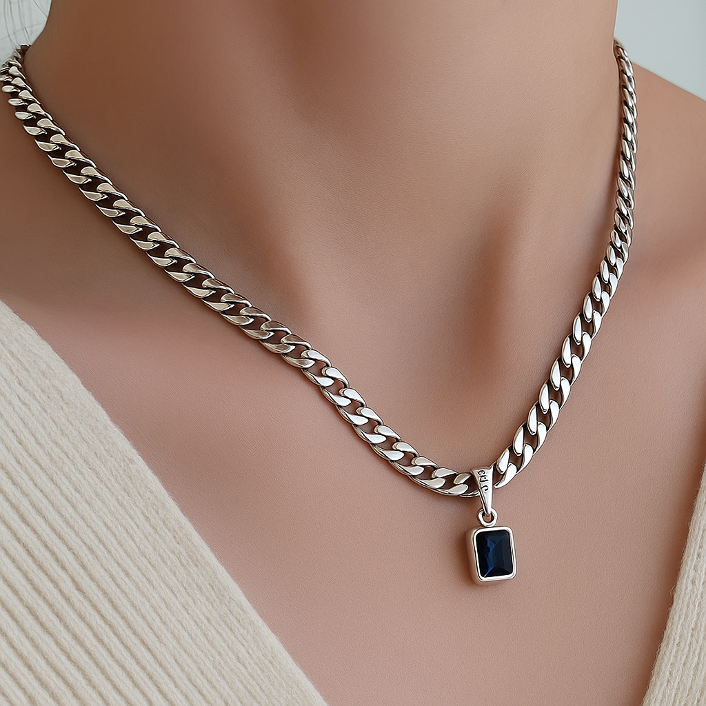Collar de Plata 925 - Océano