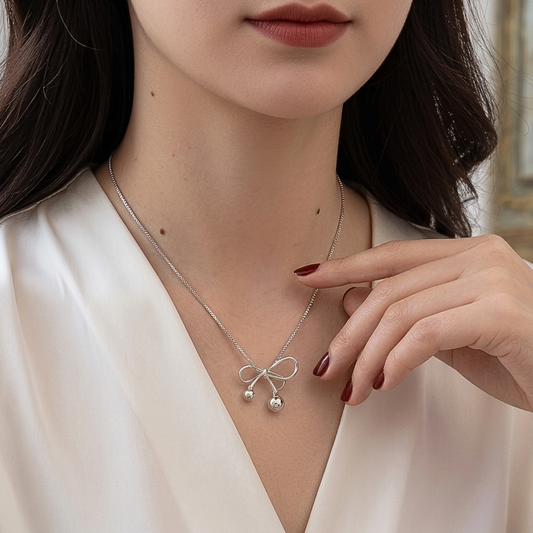 Collar de Plata 925 con colgante en forma de lazo - Lazo