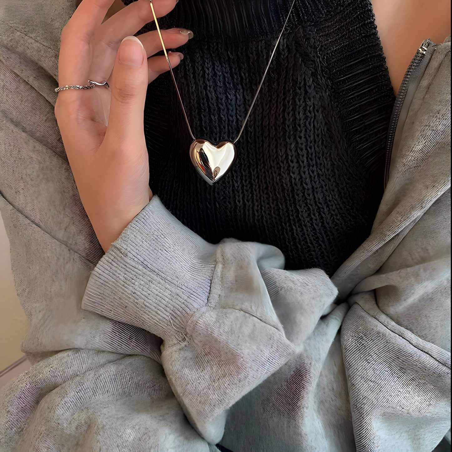 Collar de Plata 925 - Gran Corazon