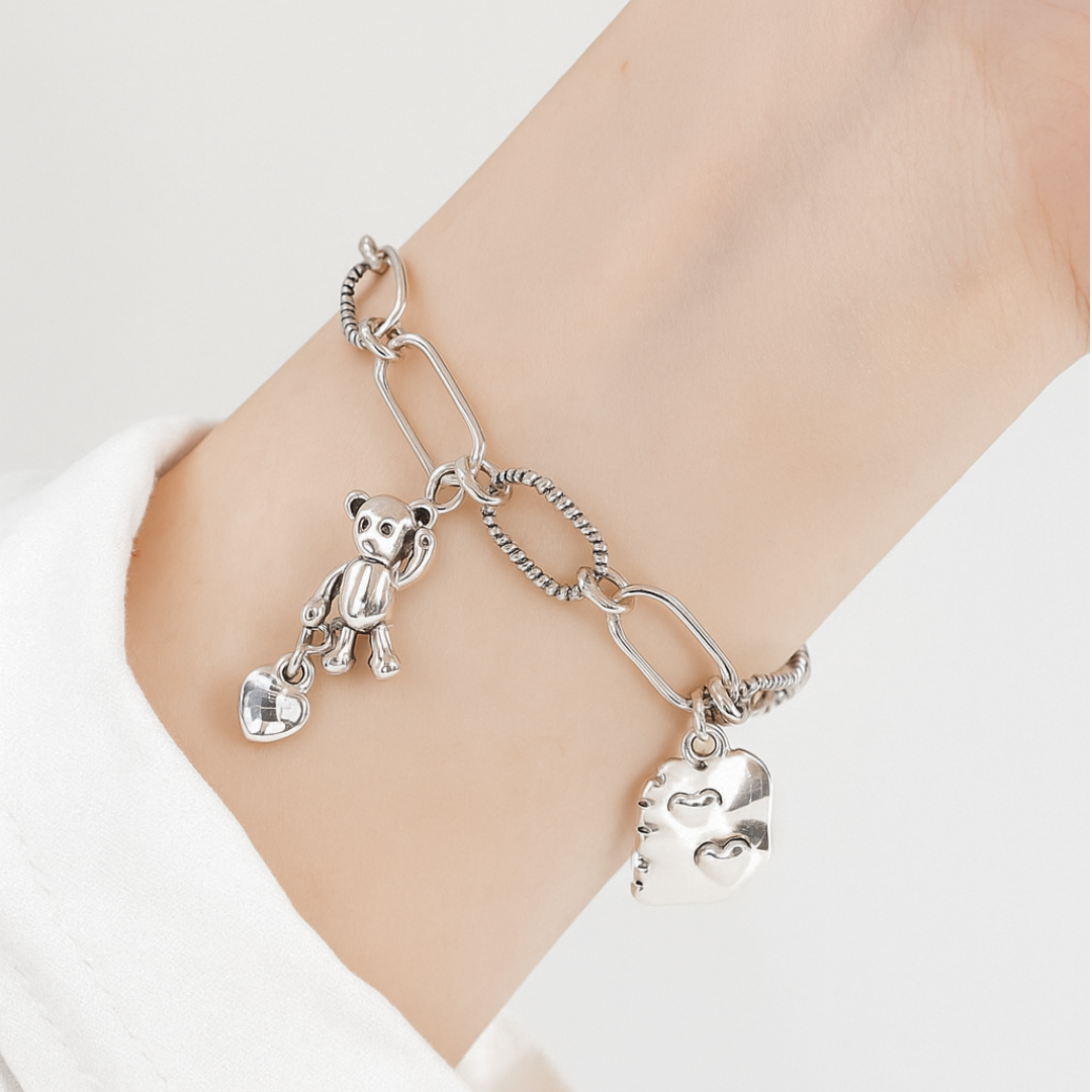 Pulsera de Plata 925 - Bear