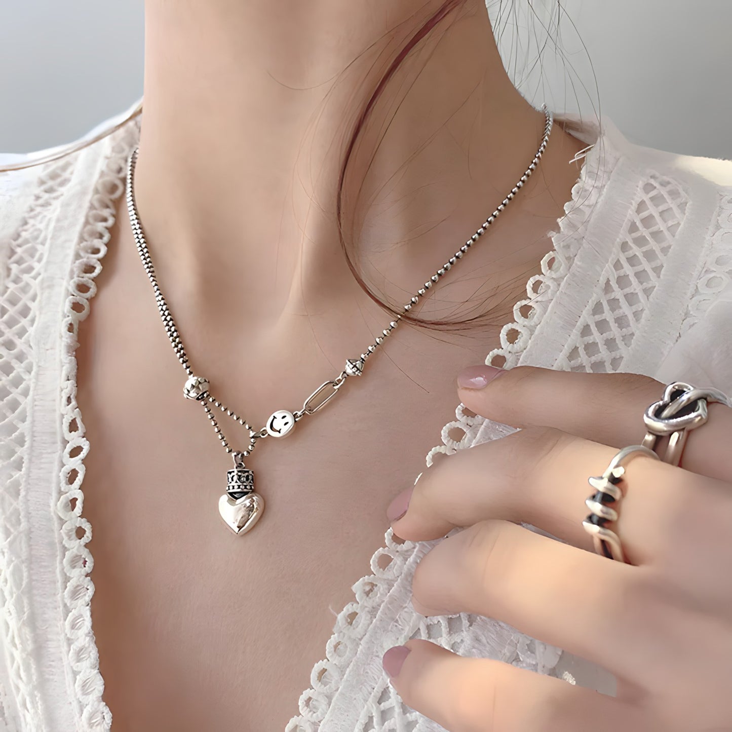 Collar de Plata 925 - Face
