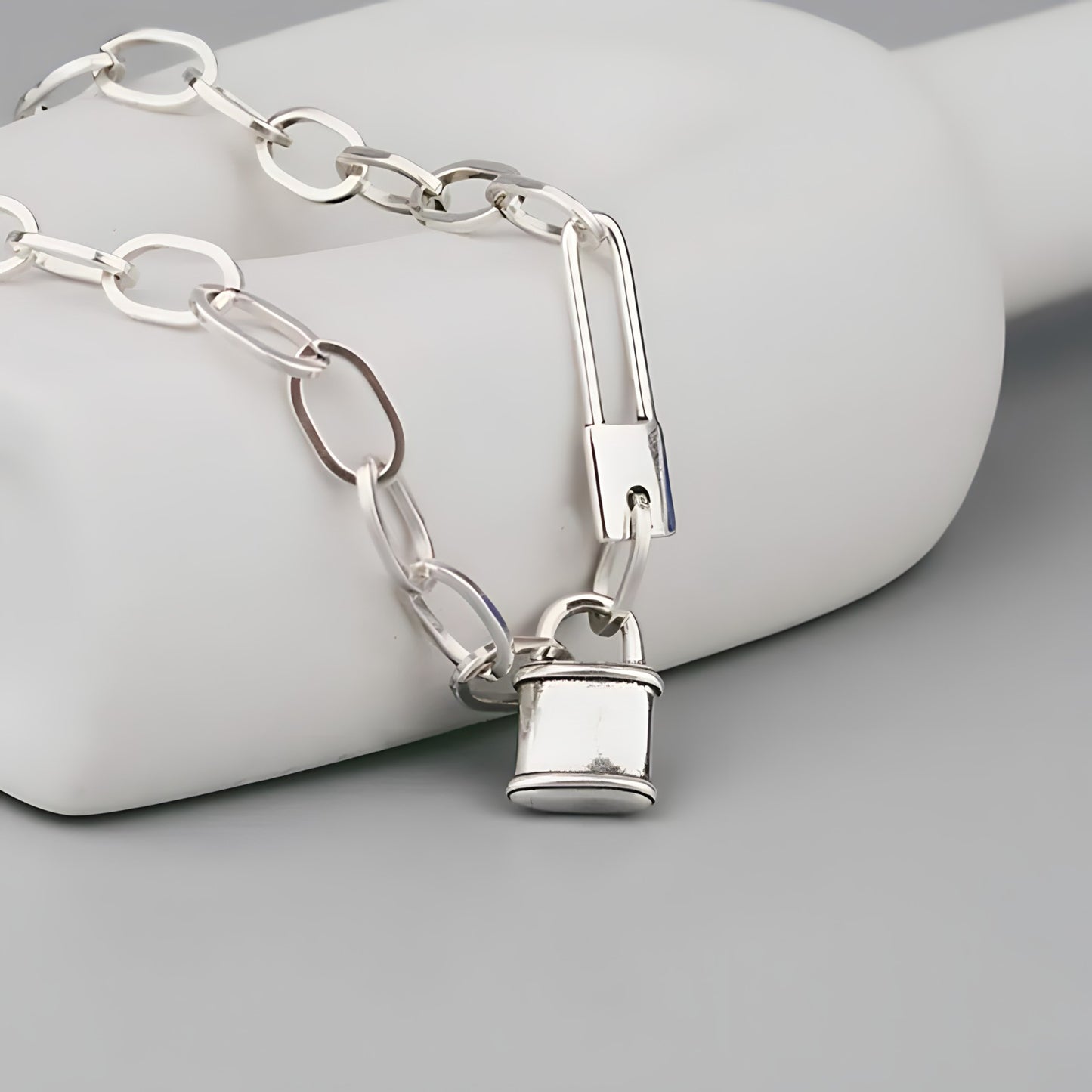 Collar de Plata 925 - Candado