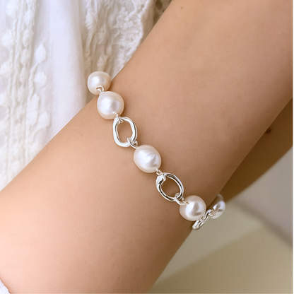 Pulsera de Plata 925 - Perlas