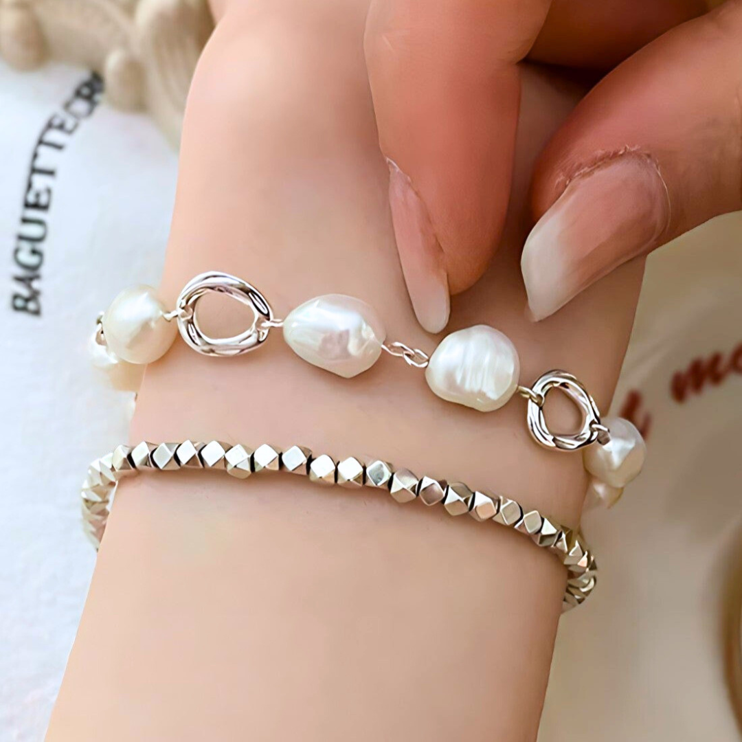 Pulsera de Plata 925 - Perlas