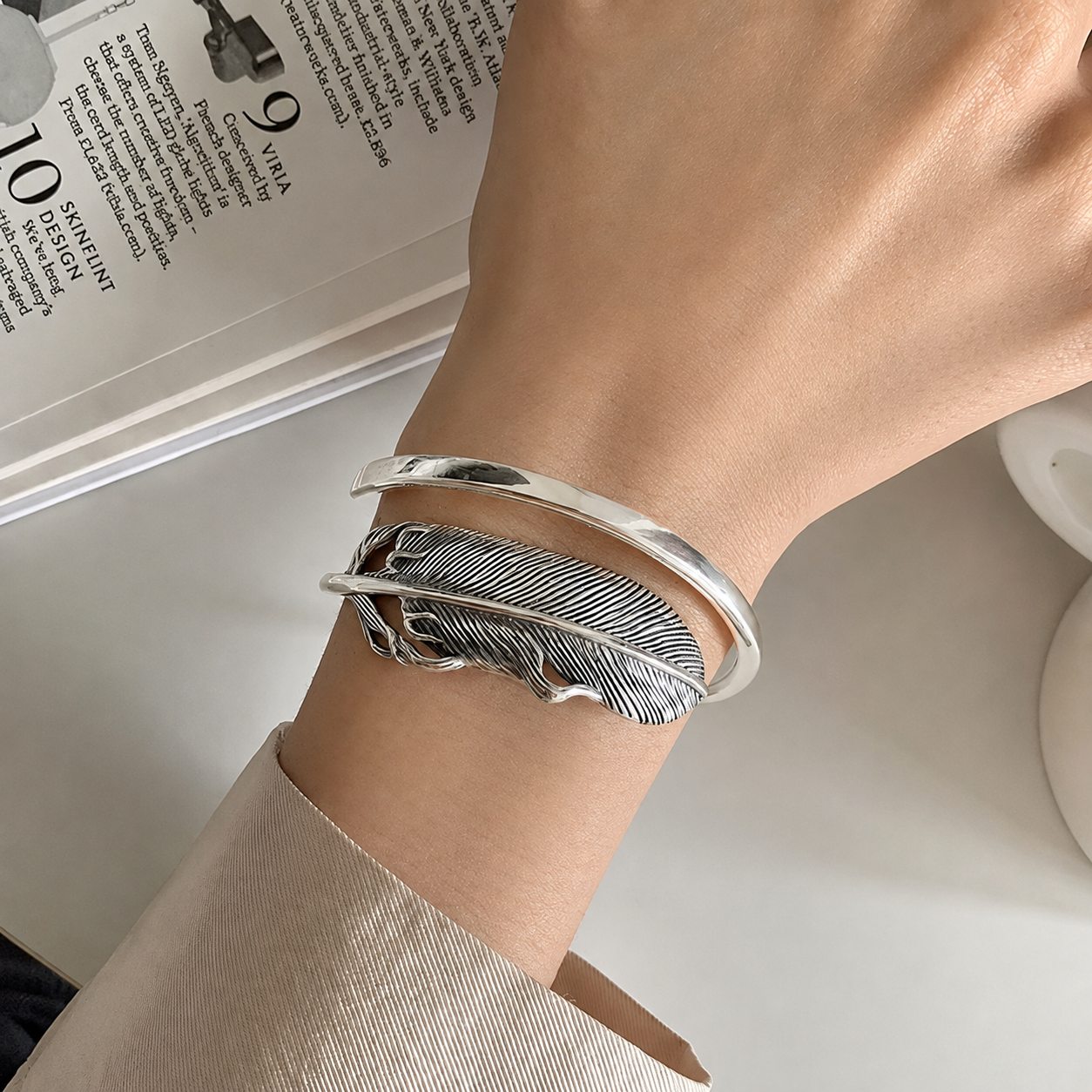 Pulsera de Plata 925 - Follaje