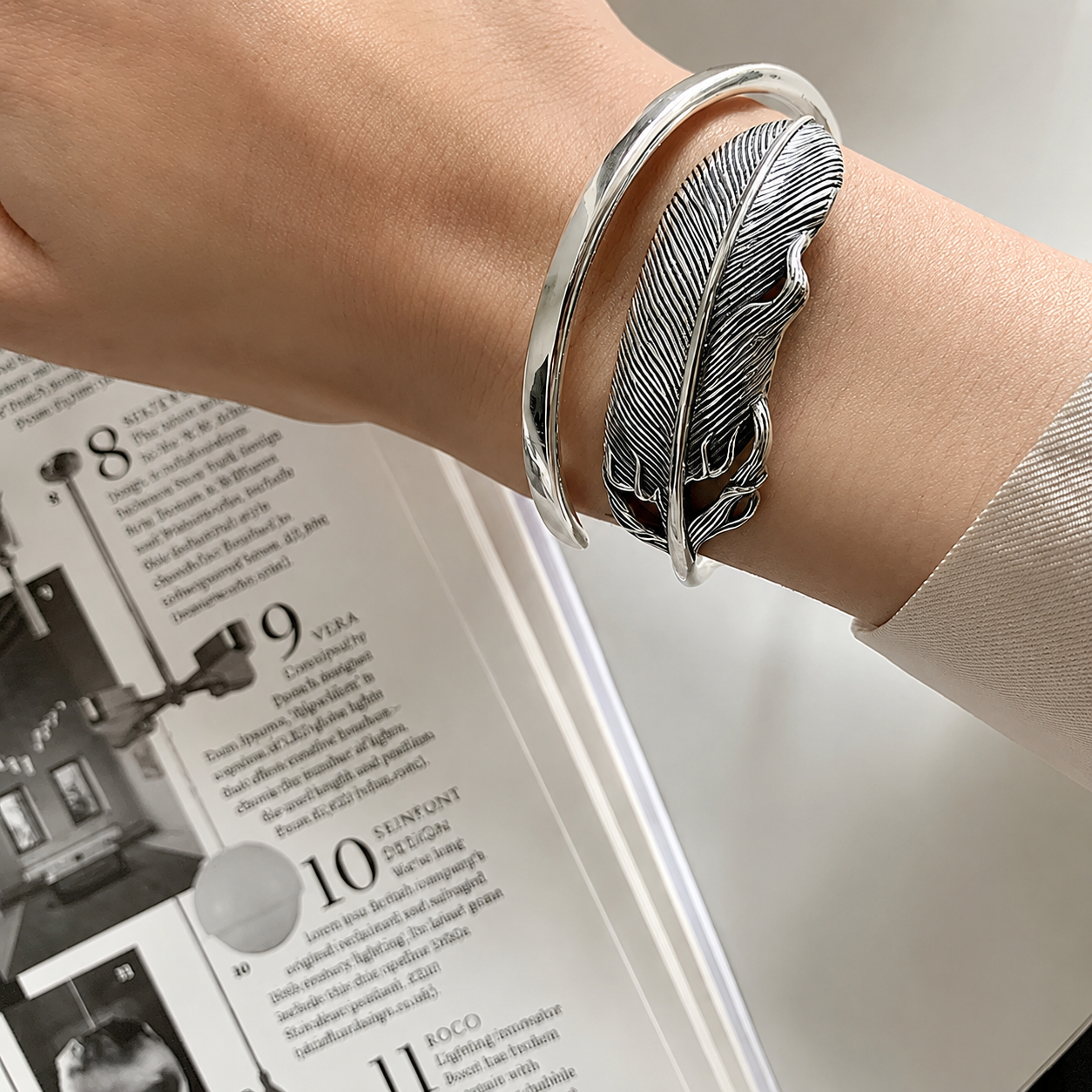 Pulsera de Plata 925 - Follaje
