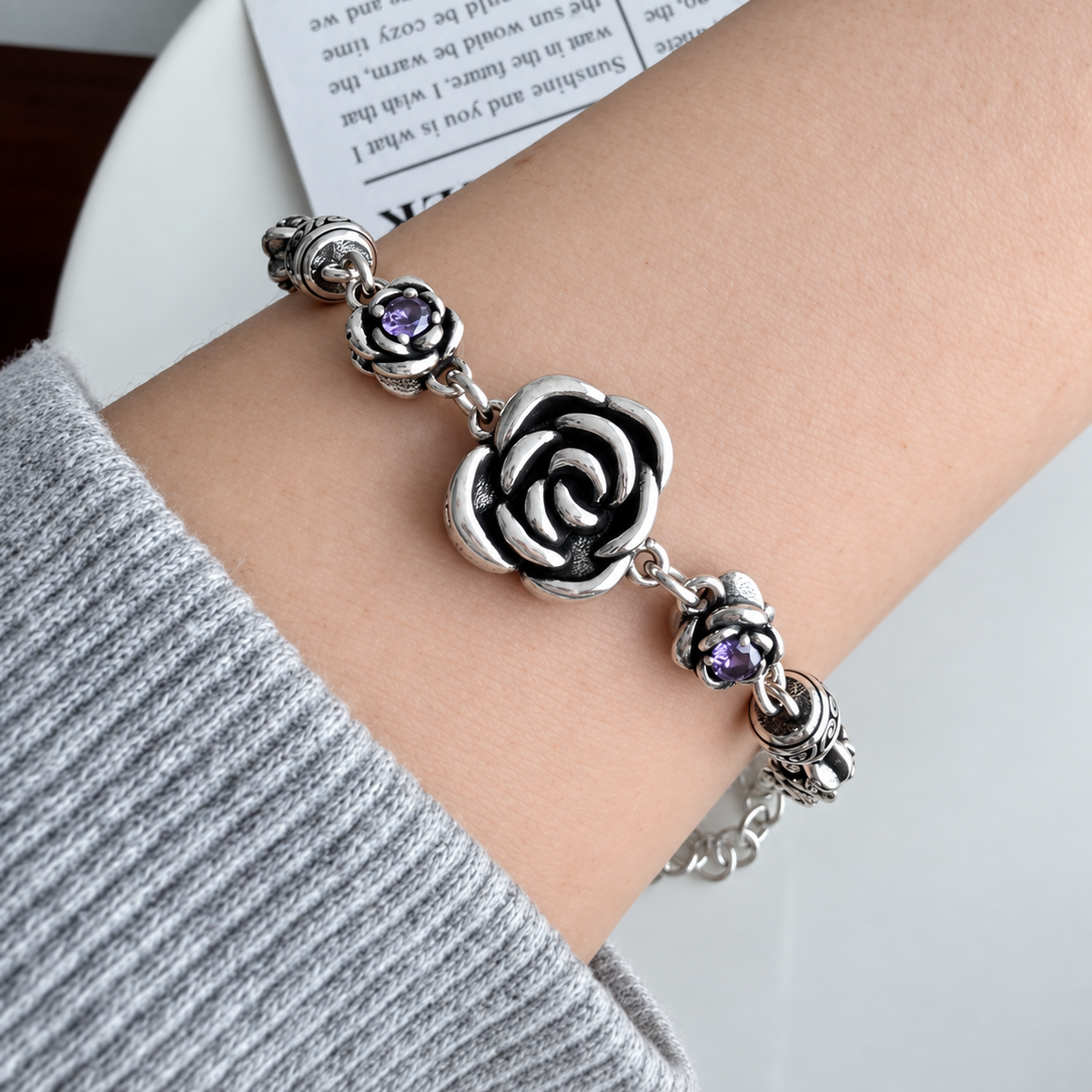 Pulsera de Plata 925 - Rosaria