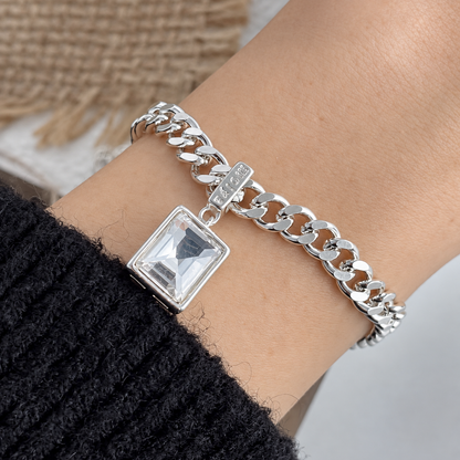 Pulsera de Plata 925 - Morganita