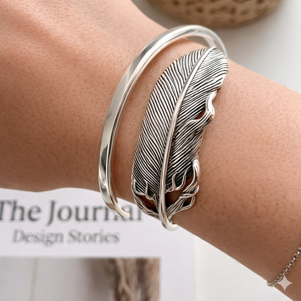 Pulsera de Plata 925 - Follaje