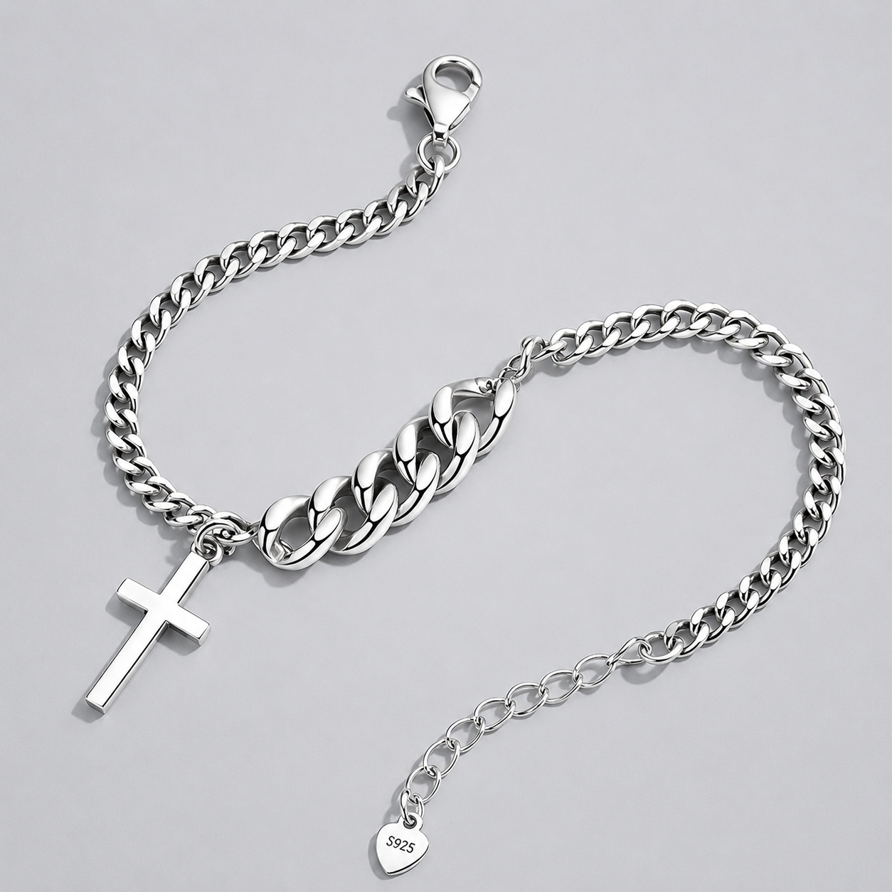 Pulsera de Plata 925 - La cruz