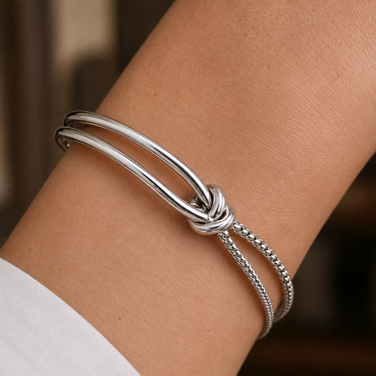 Pulsera de Plata 925 con cadena trenzada - Alana