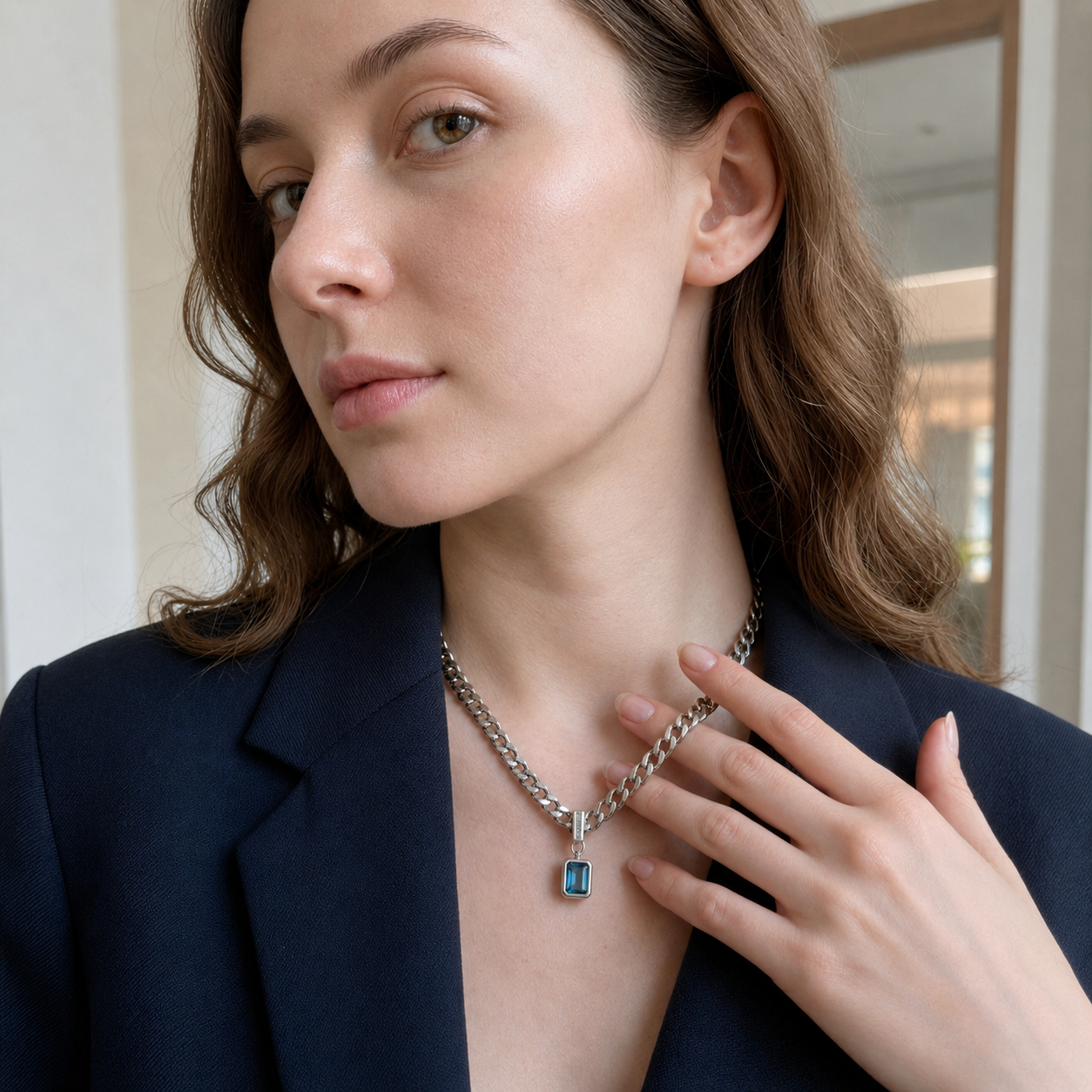Collar de plata 925 - Océano