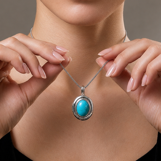 Collar de Plata 925 - Opalina