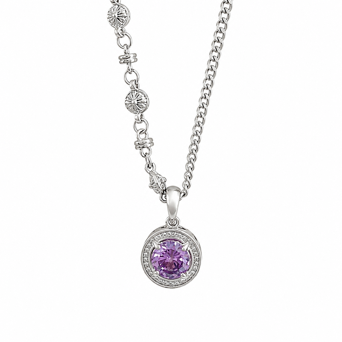 Collar de Plata 925 - Lila
