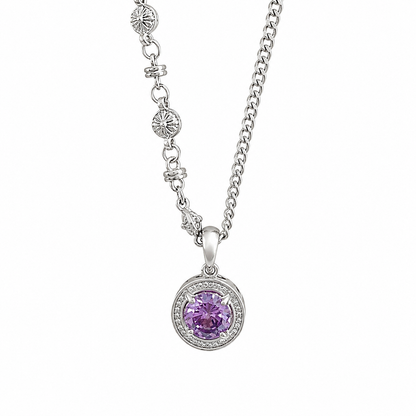 Collar de Plata 925 - Lila