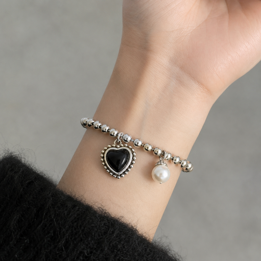 Pulsera de Plata 925 - Corazón fuerte