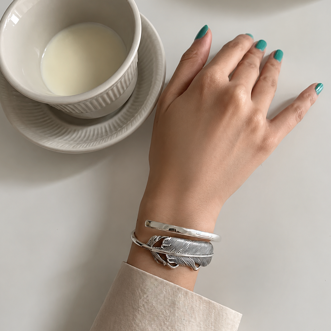 Pulsera de Plata 925 - Follaje