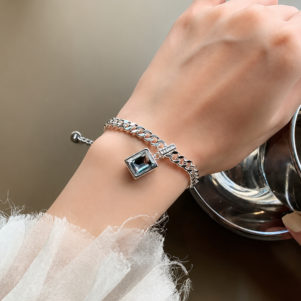 Pulsera de Plata 925 - Morganita