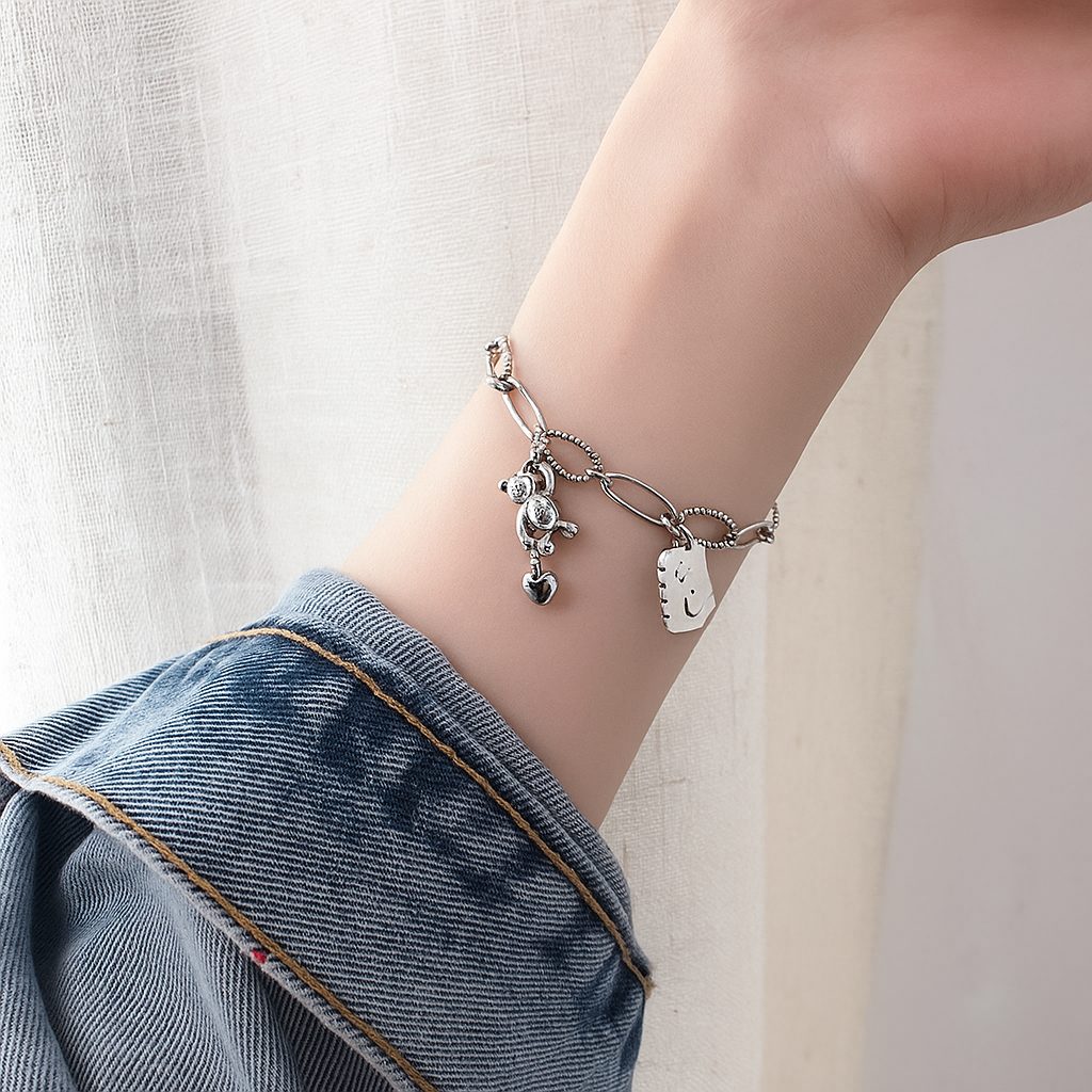 Pulsera de Plata 925 - Bear