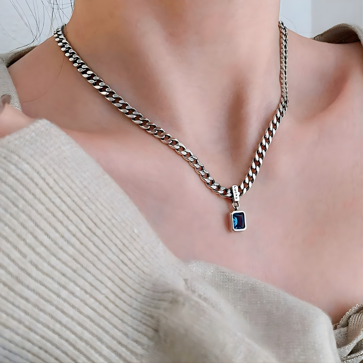 Collar de Plata 925 - Océano