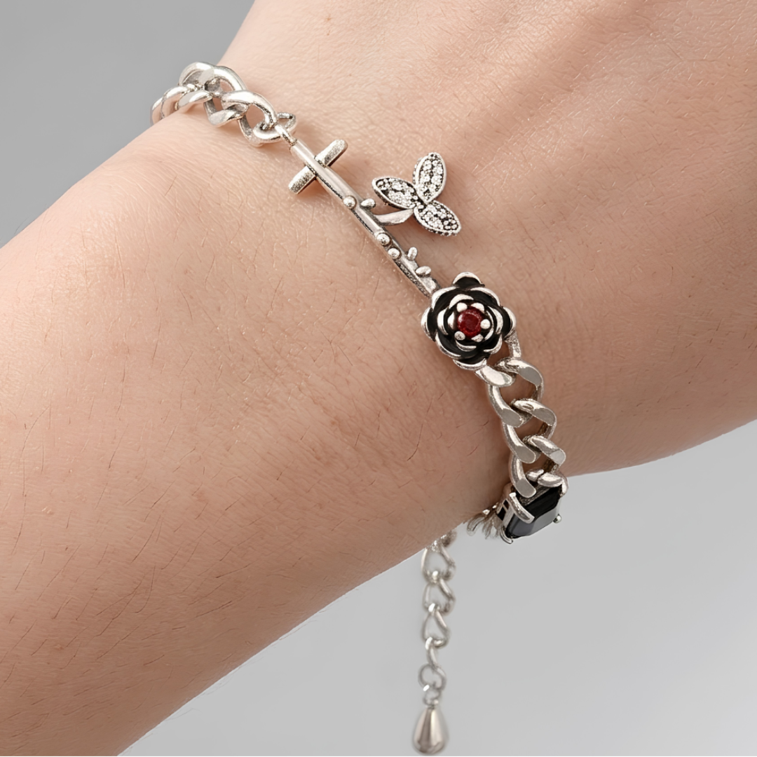 Pulsera de Plata 925 con colgantes - Julia