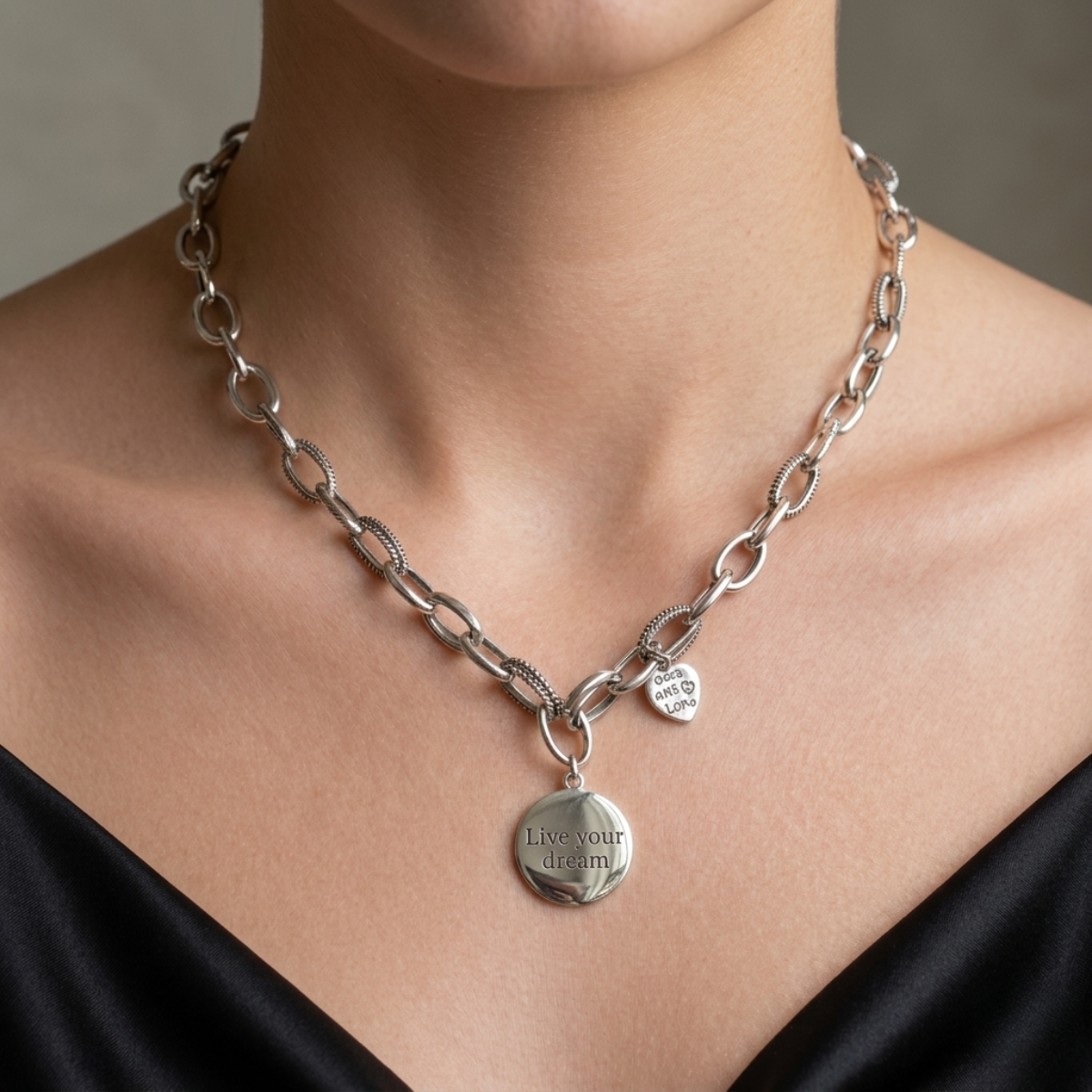 Collar de Plata 925 con colgantes - Eloa