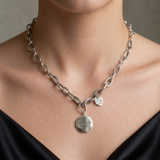 Collar de Plata 925 con colgantes - Eloa
