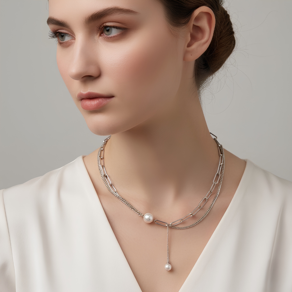 Collar de Plata 925 con perlas - Kataryna