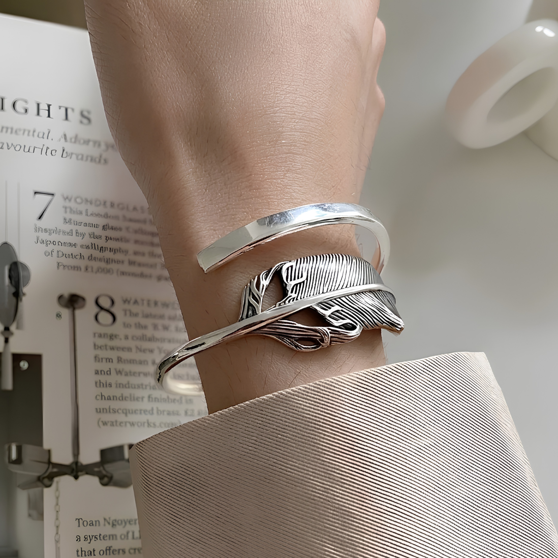 Pulsera de Plata 925 en forma de hojas - Follaje