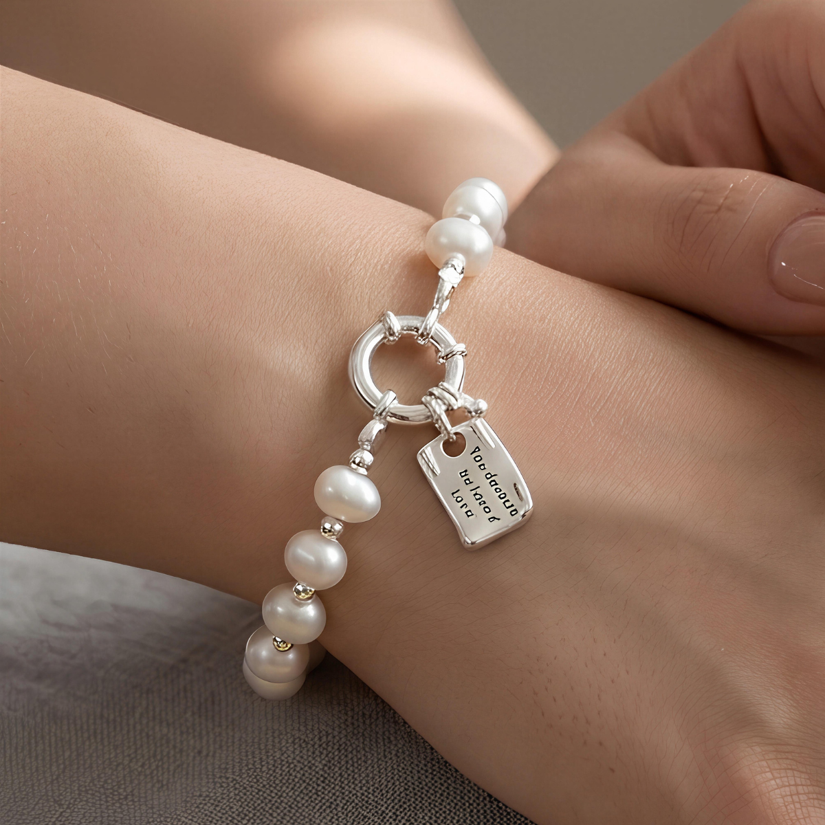 Pulsera de Plata 925 con Perlas - Clara