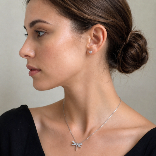 Collar de Plata 925 con colgante de mariposa - Camile