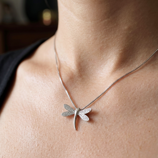 Collar de Plata 925 con colgante de mariposa - Camile