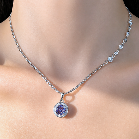 Collar de Plata 925 - Lila