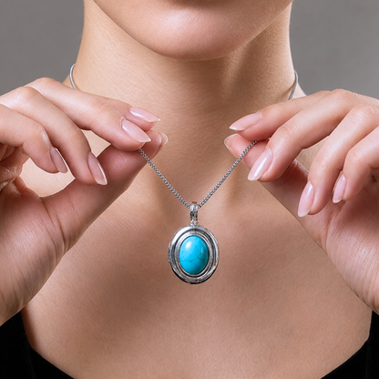 Collar de Plata 925 - Opalina