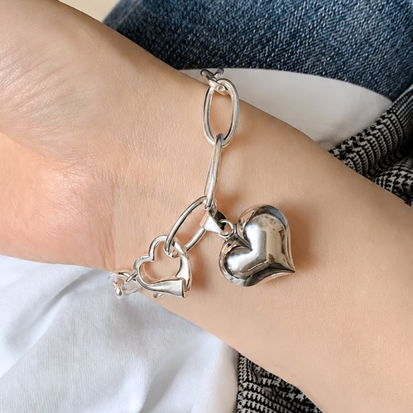 Pulsera de Plata 925 - Love Strong