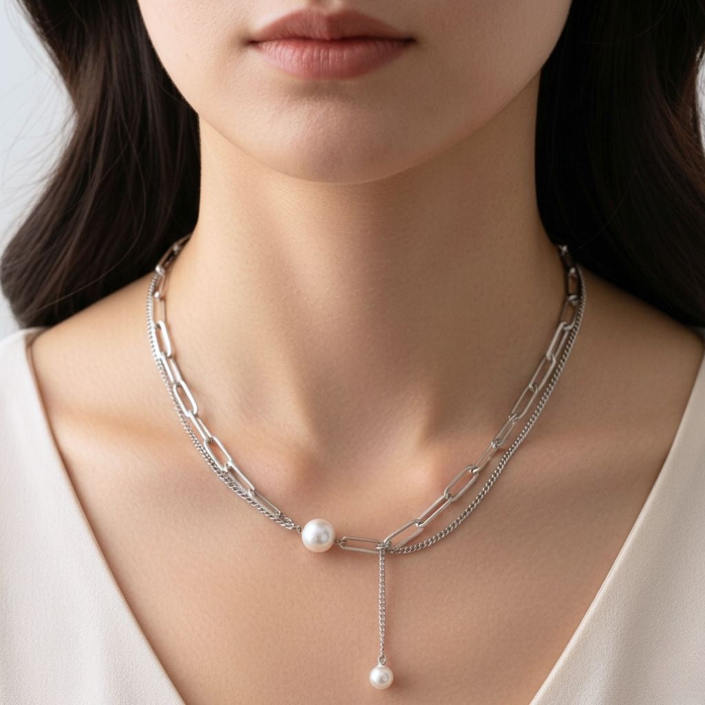 Collar de Plata 925 con perlas - Kataryna