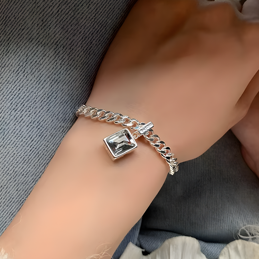 Pulsera de Plata 925 - Morganita