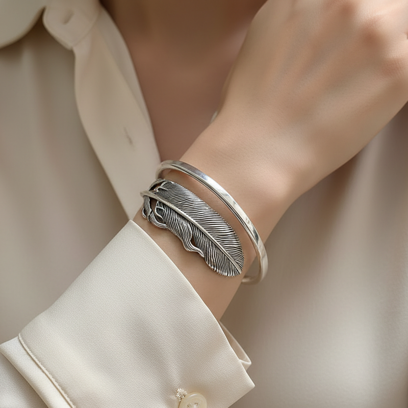 Pulsera de Plata 925 - Follaje