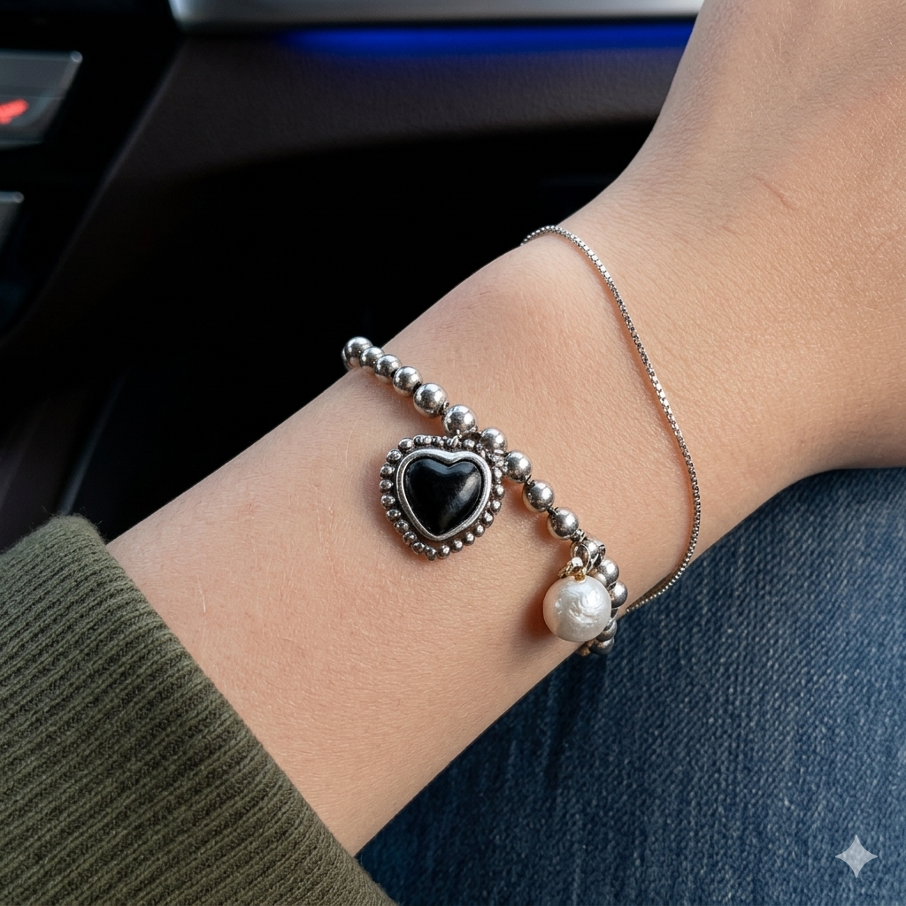 Pulsera de Plata 925 - Corazón fuerte