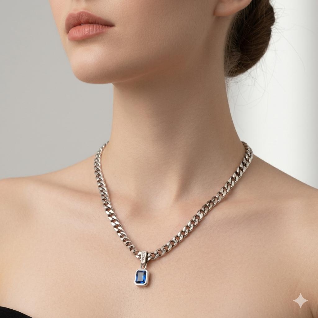 Collar de Plata 925 - Océano