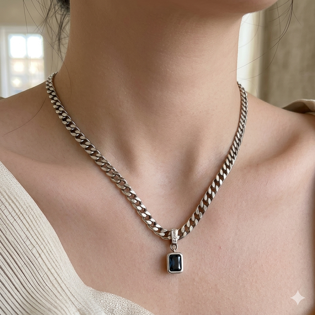 Collar de Plata 925 - Océano