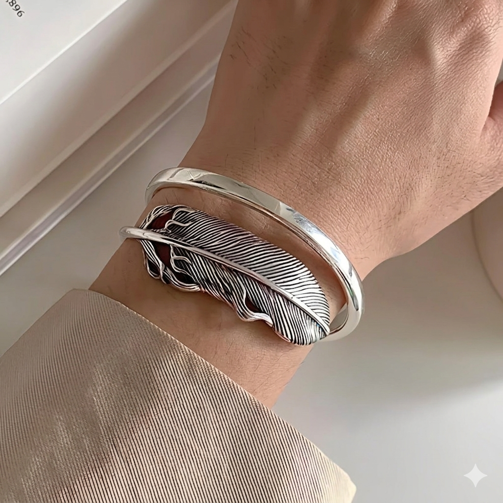 Pulsera de Plata 925 - Follaje