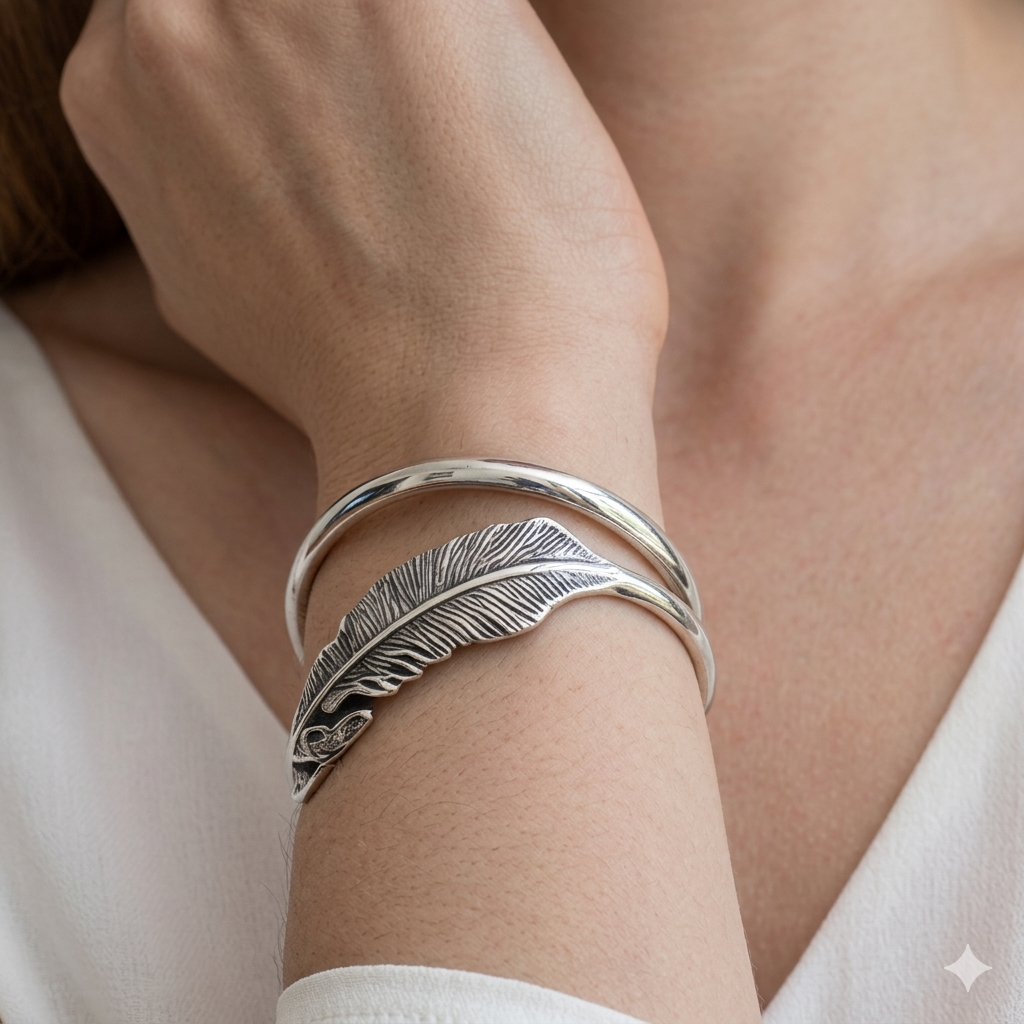 Pulsera de Plata 925 - Follaje