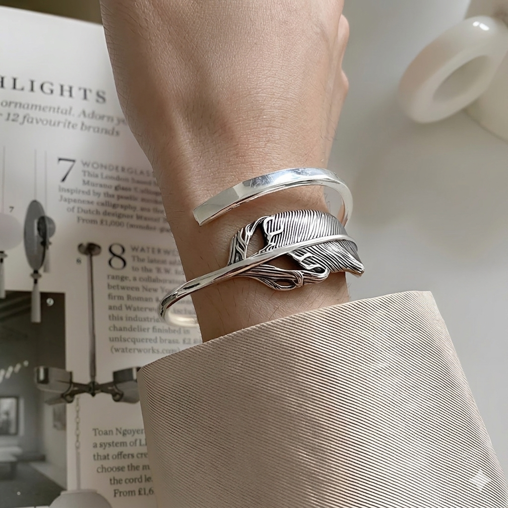 Pulsera de Plata 925 - Follaje