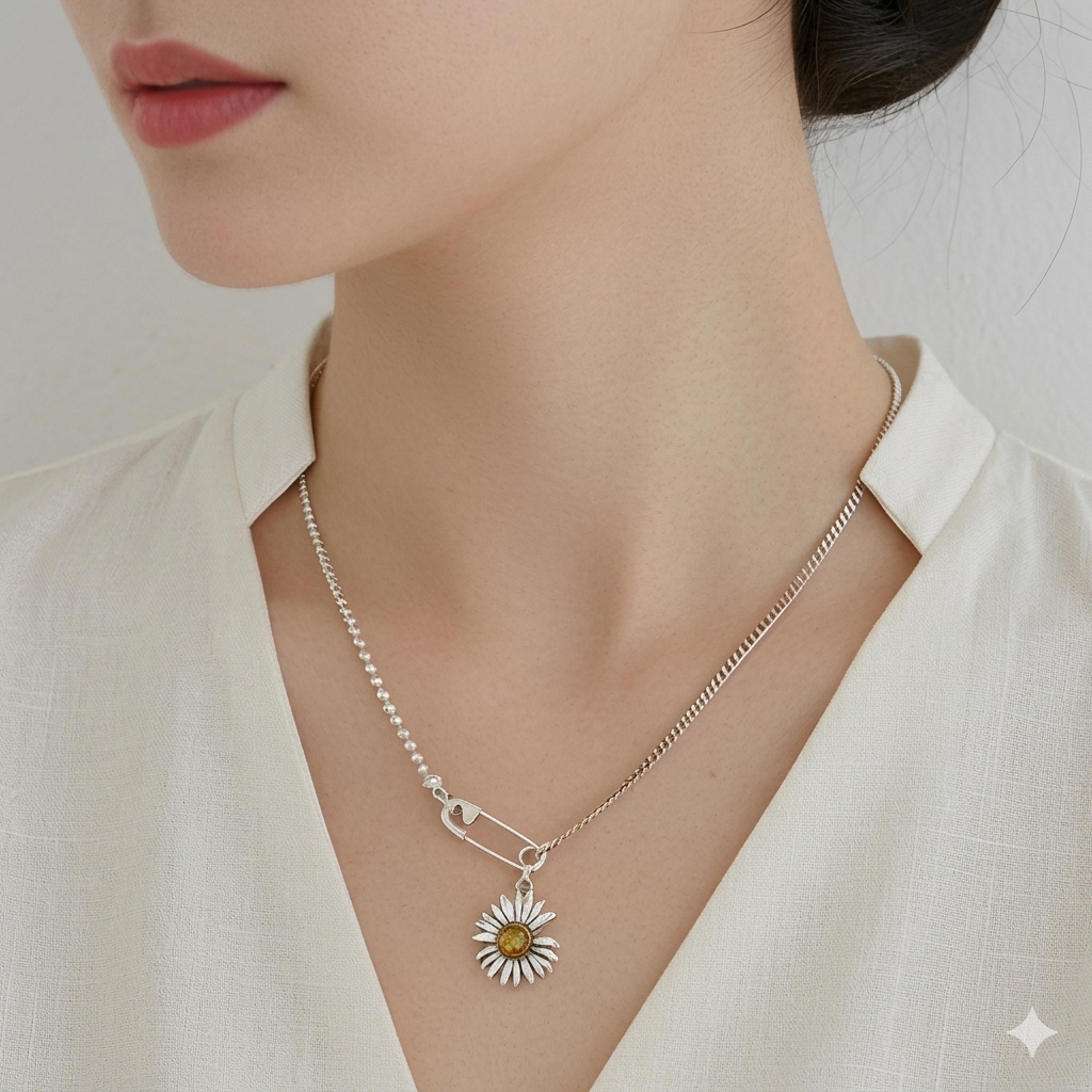 Collar de Plata 925 - Margarita