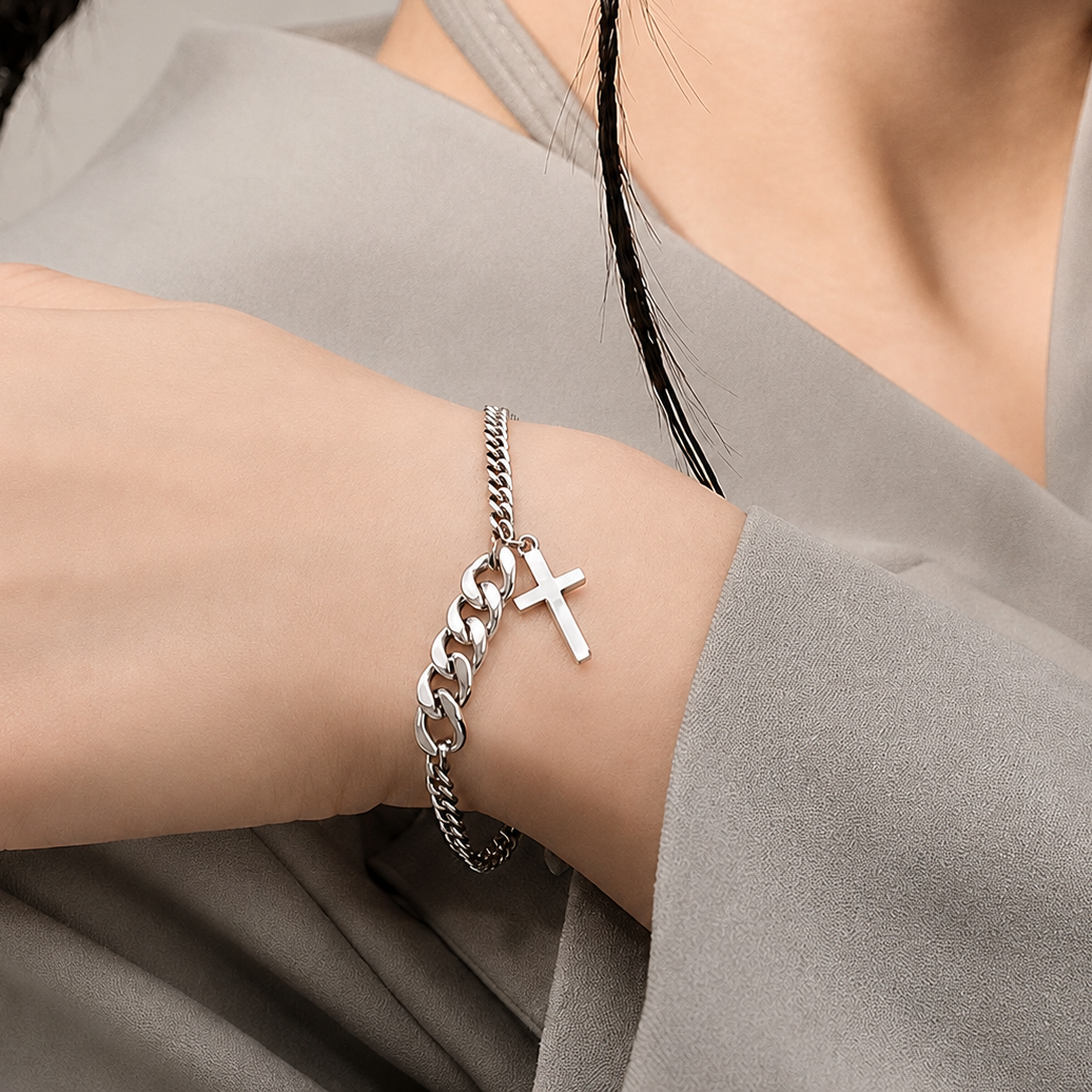 Pulsera de Plata 925 - La cruz