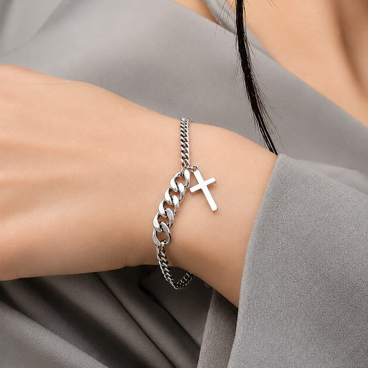 Pulsera de Plata 925 - La cruz