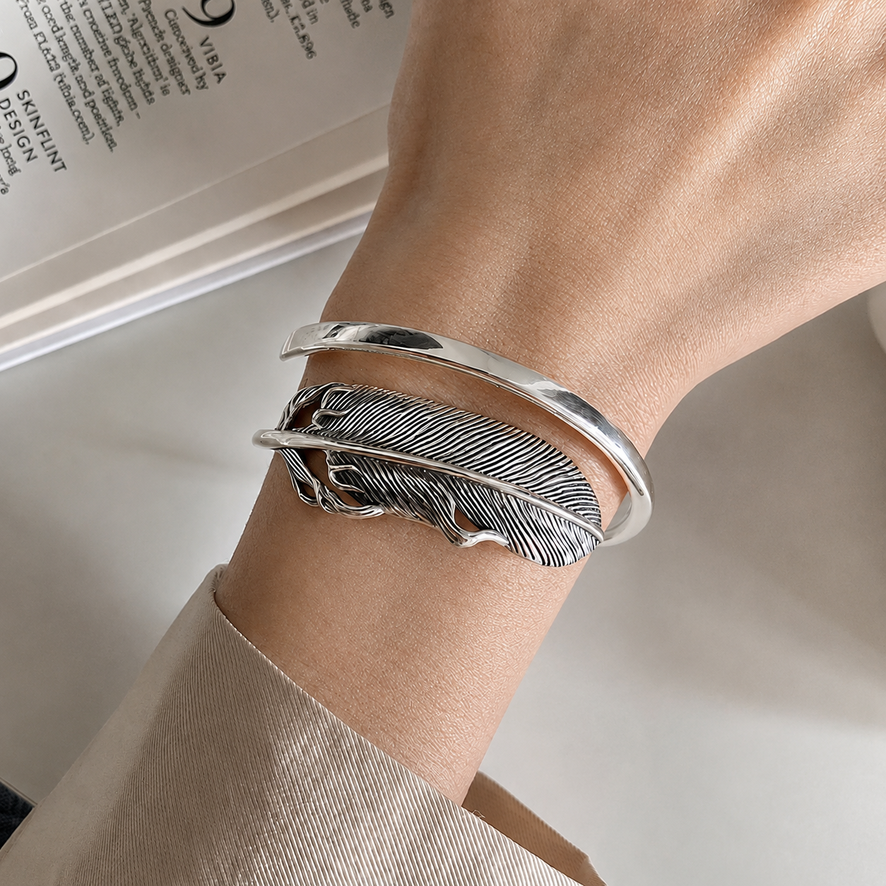 Pulsera de Plata 925 - Follaje